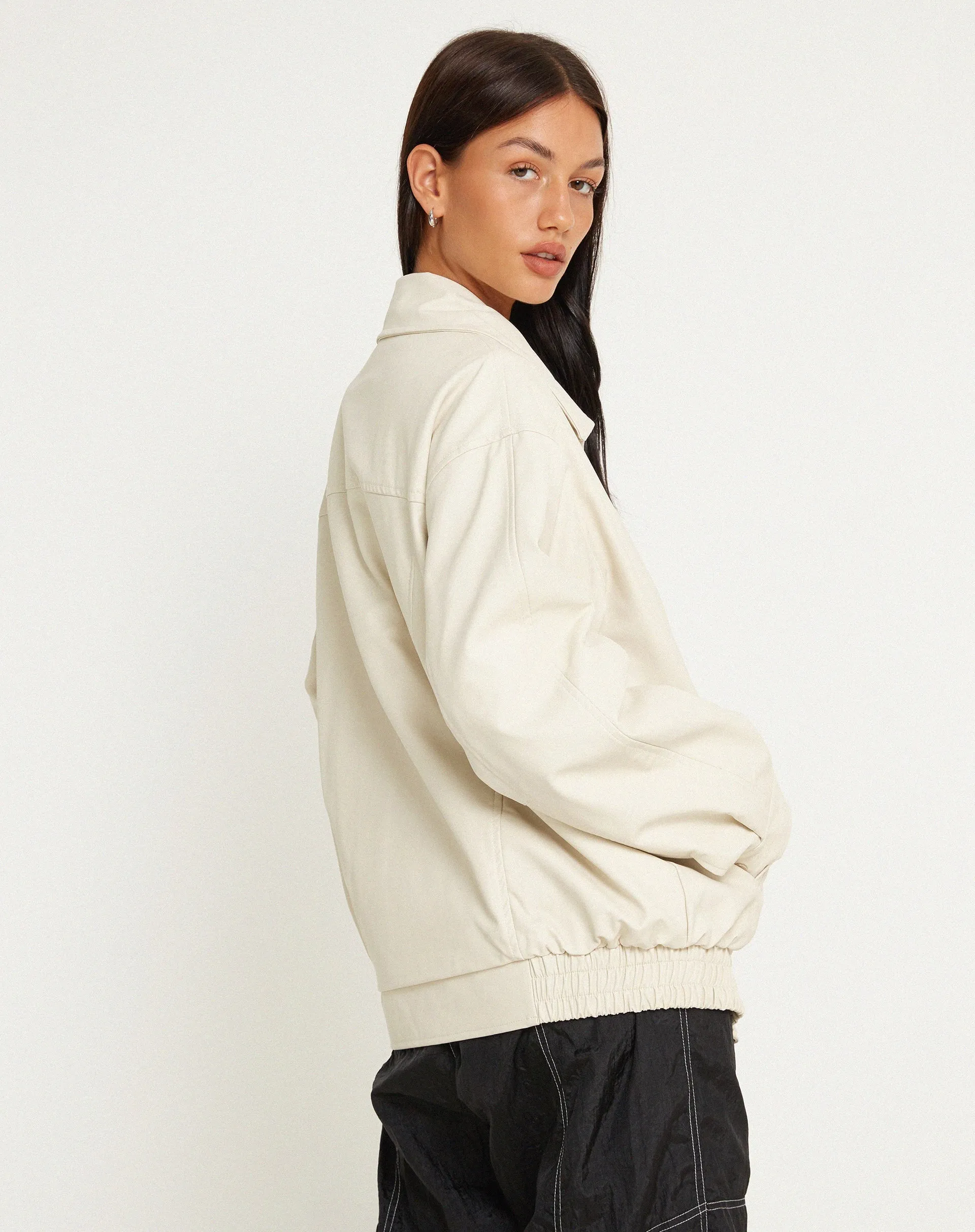 Cavita Jacket in PU Cream sold by Motel Rocks product image thumbnail 4