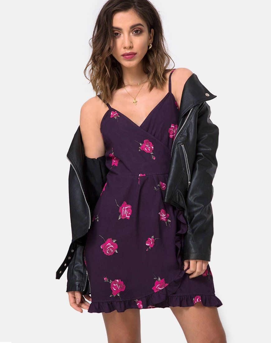 Fuare Mini Dress in Evening Rose sold by Motel Rocks