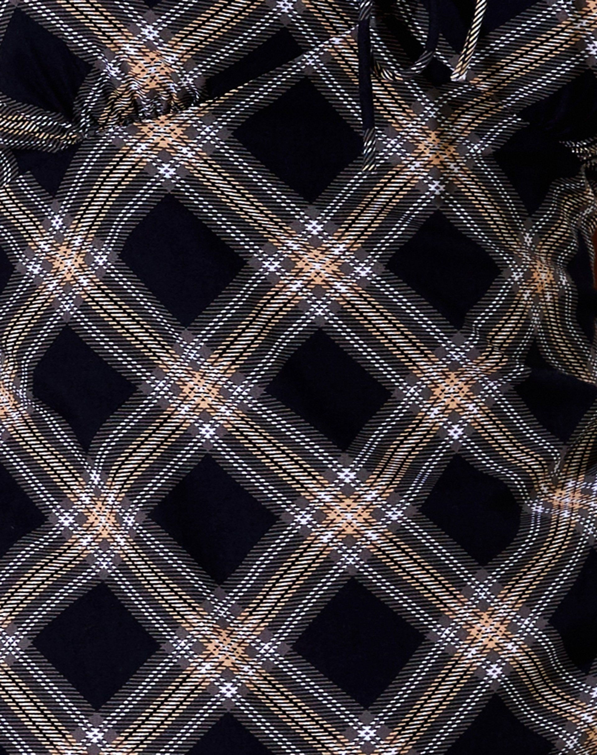 Galaca Mini Dress in 20's Check Black and Grey sold by Motel Rocks product image thumbnail 5