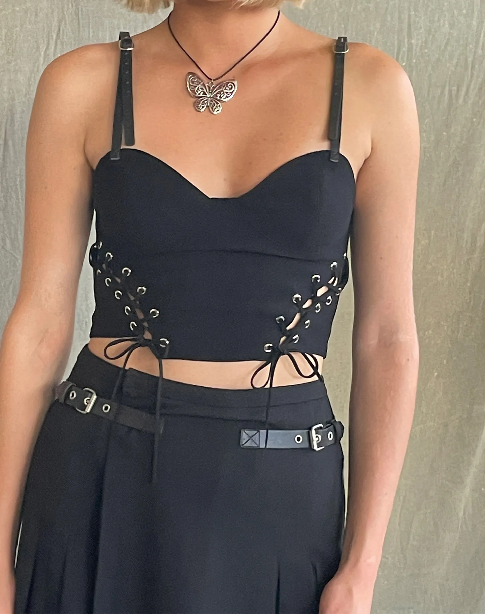 Kozani Midi Skirt in Black sold by Motel Rocks product image thumbnail 4