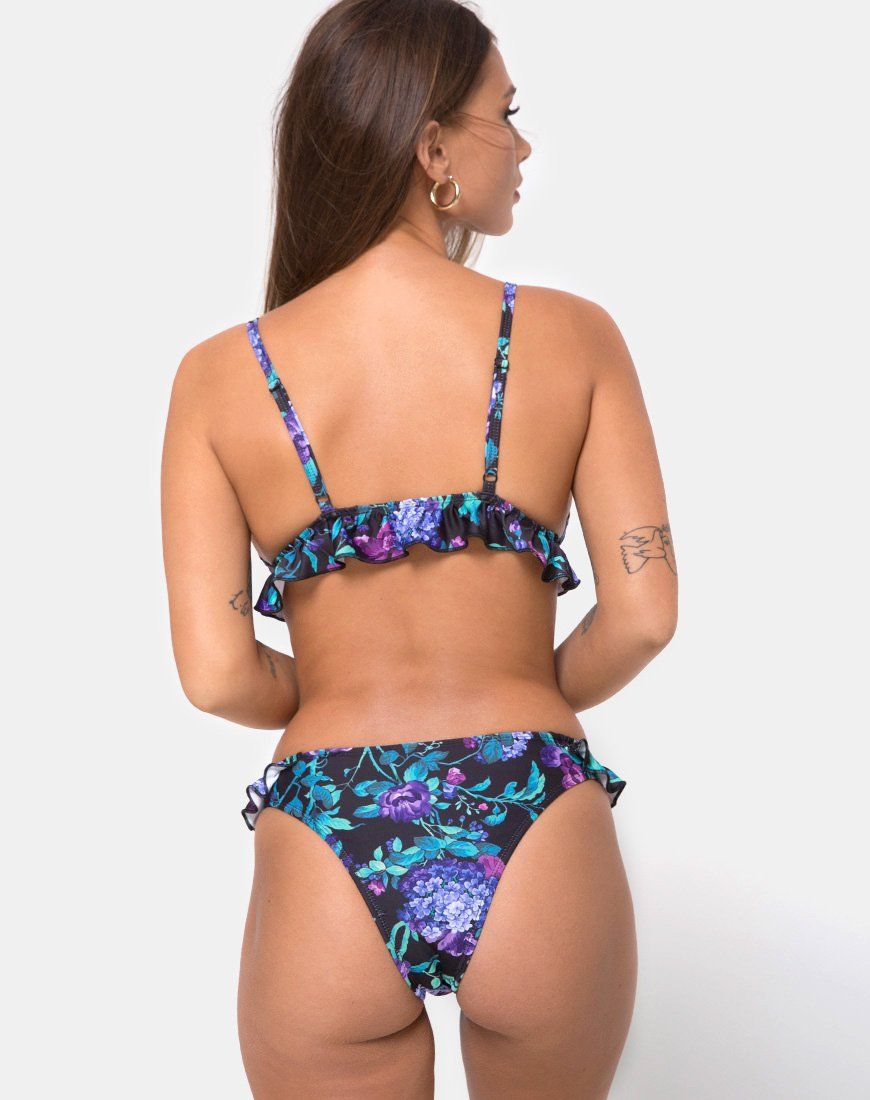 Ilona Bikini Top in Violet Dreams sold by Motel Rocks product image thumbnail 2