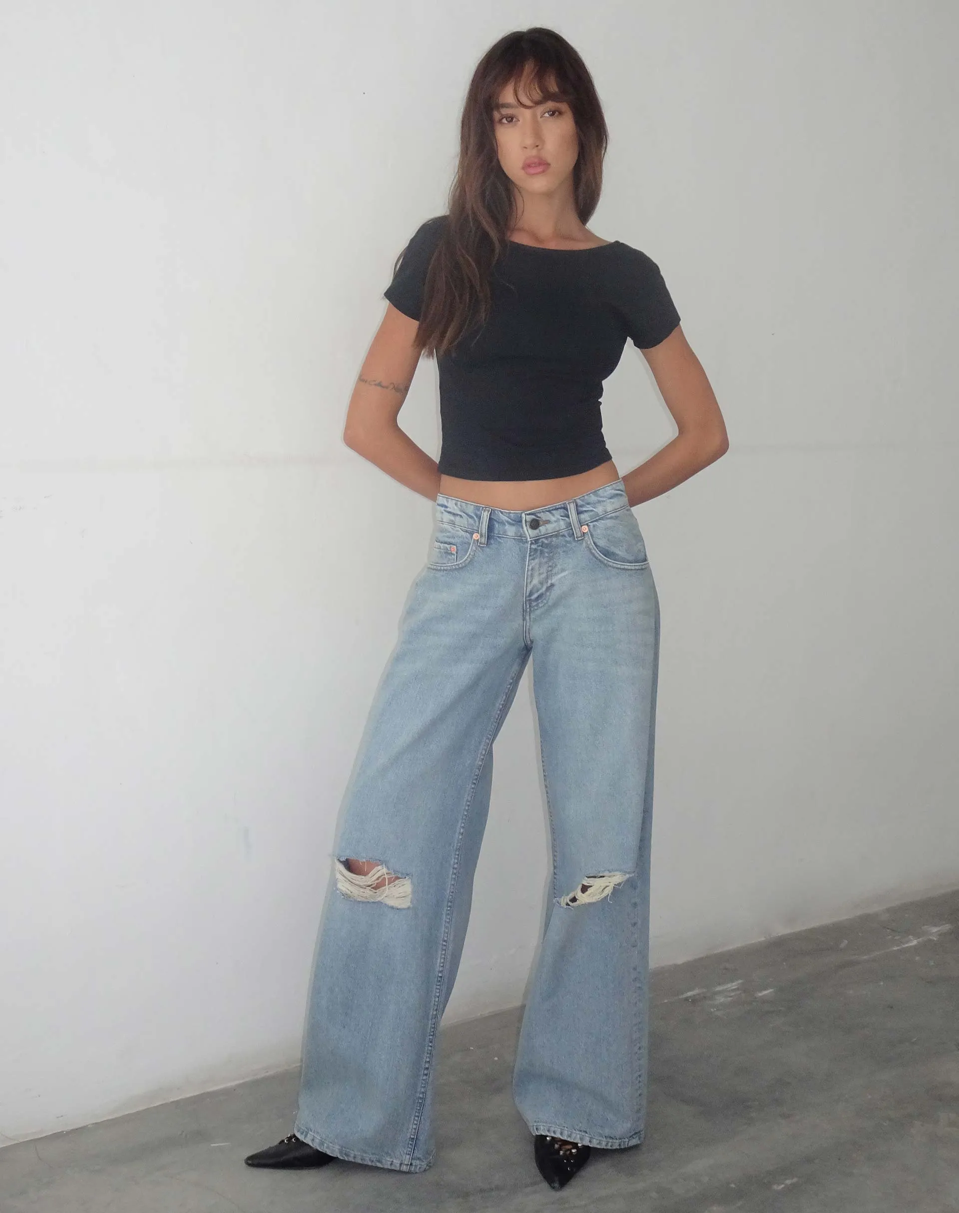 Xiwang Crop Top in Black sold by Motel Rocks product image thumbnail 4