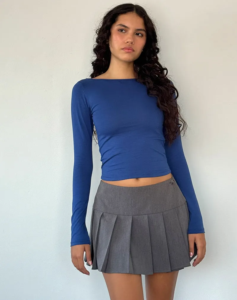 Amabon Long Sleeve Top in Dazzling Blue sold by Motel Rocks product image thumbnail 3