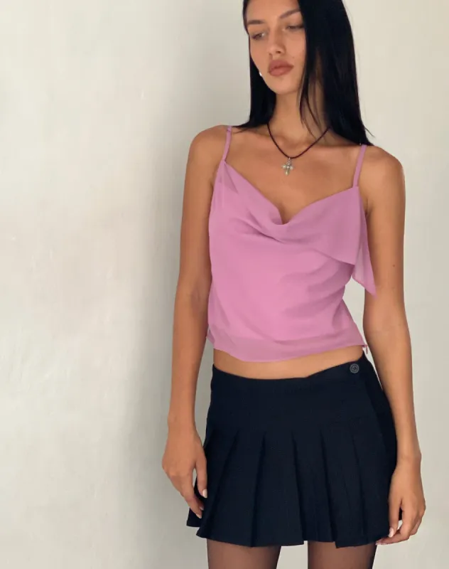 Satisha Top in Chiffon Pink made by Motel Rocks