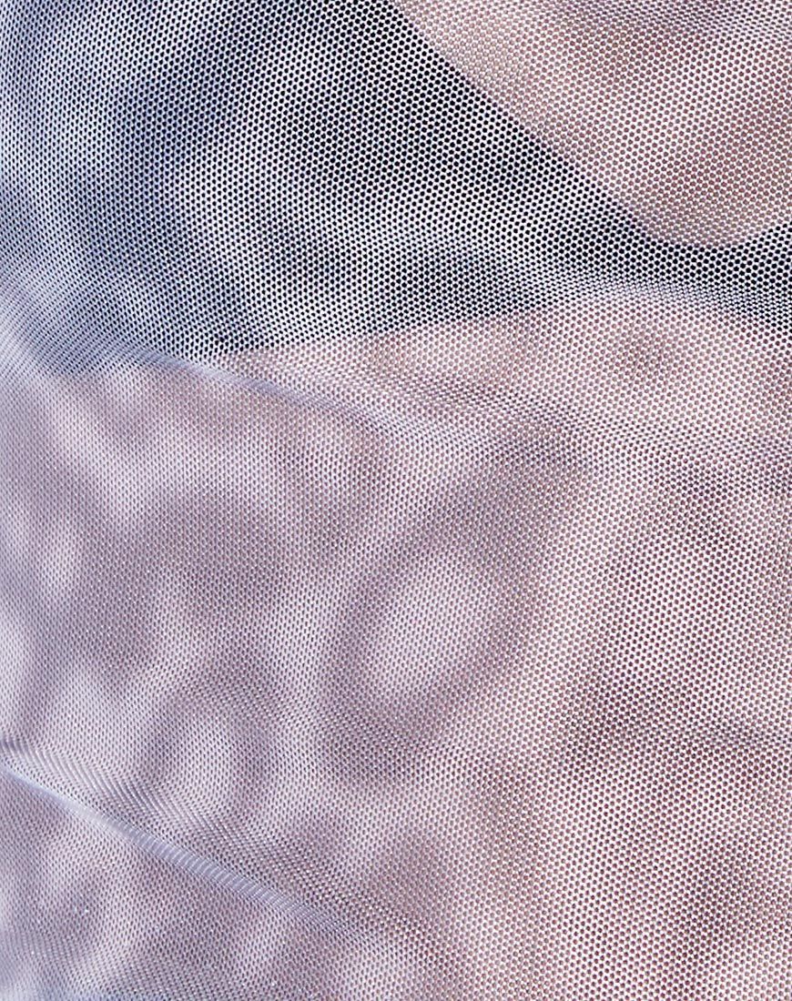 Pindy Crop Top in Liquid Leopard Grey sold by Motel Rocks product image thumbnail 5