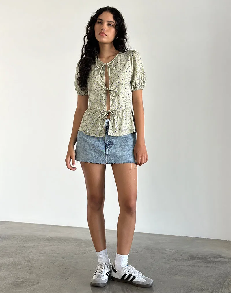 Ajasi Blouse in Parma Violet sold by Motel Rocks product image thumbnail 3