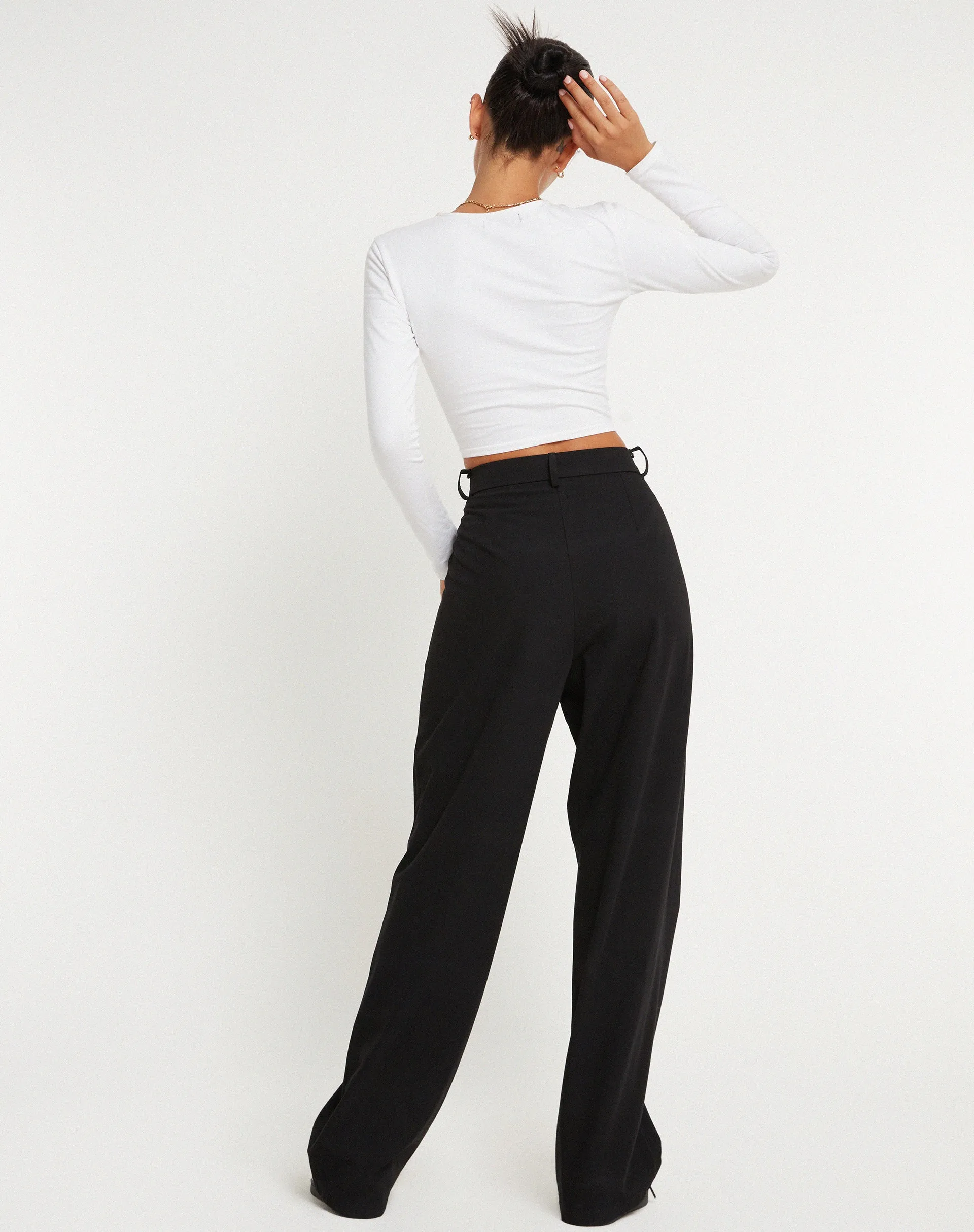 Abba Trouser in Black sold by Motel Rocks product image thumbnail 3