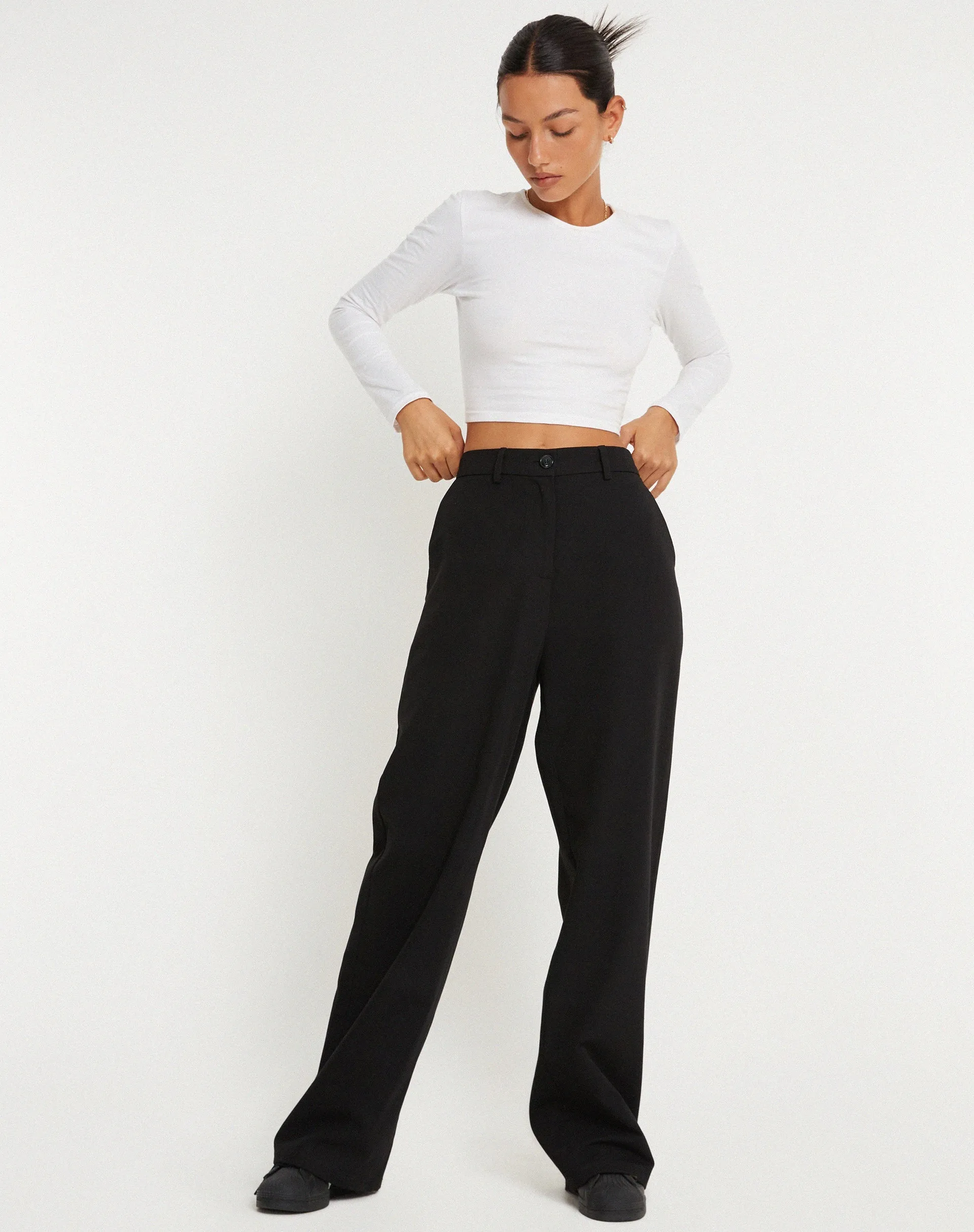 Abba Trouser in Black sold by Motel Rocks product image thumbnail 4