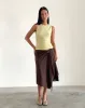 Mohala Top in Bubble Knit Soft Yellow sold by Motel Rocks