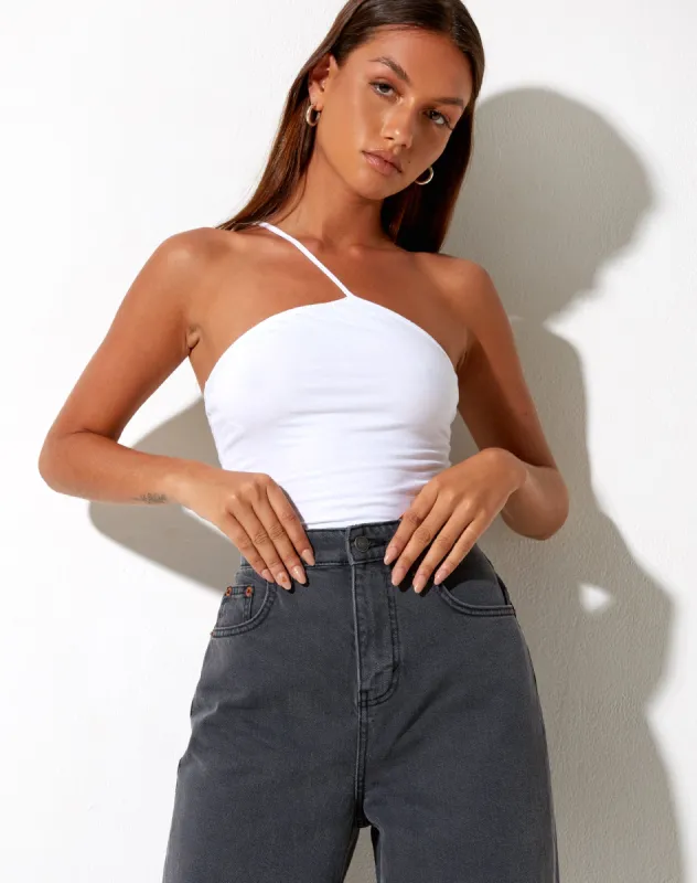 Cabrie Bodice in White sold by Motel Rocks