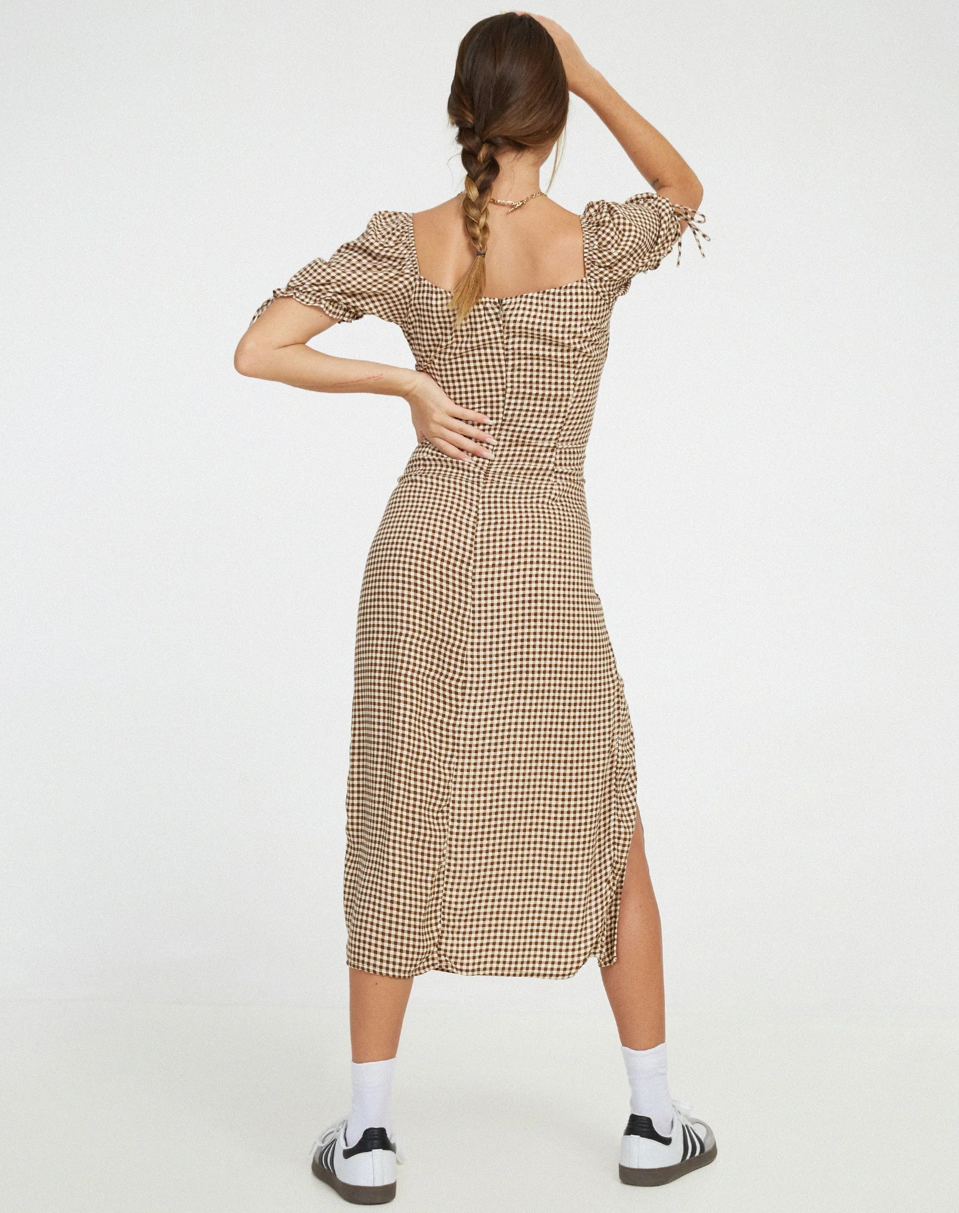 Cello Midi Dress in Mini Gingham sold by Motel Rocks product image thumbnail 4
