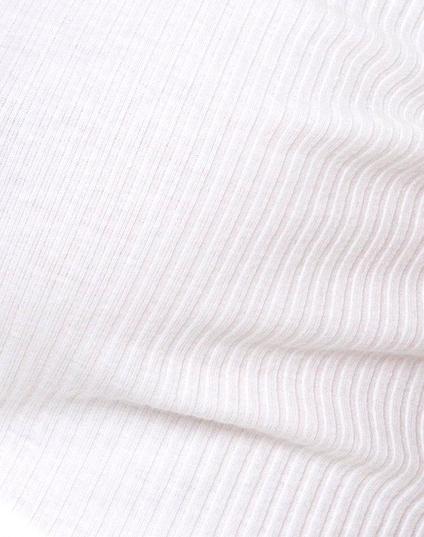Bria Wrap Top in Rib Ivory sold by Motel Rocks product image thumbnail 5