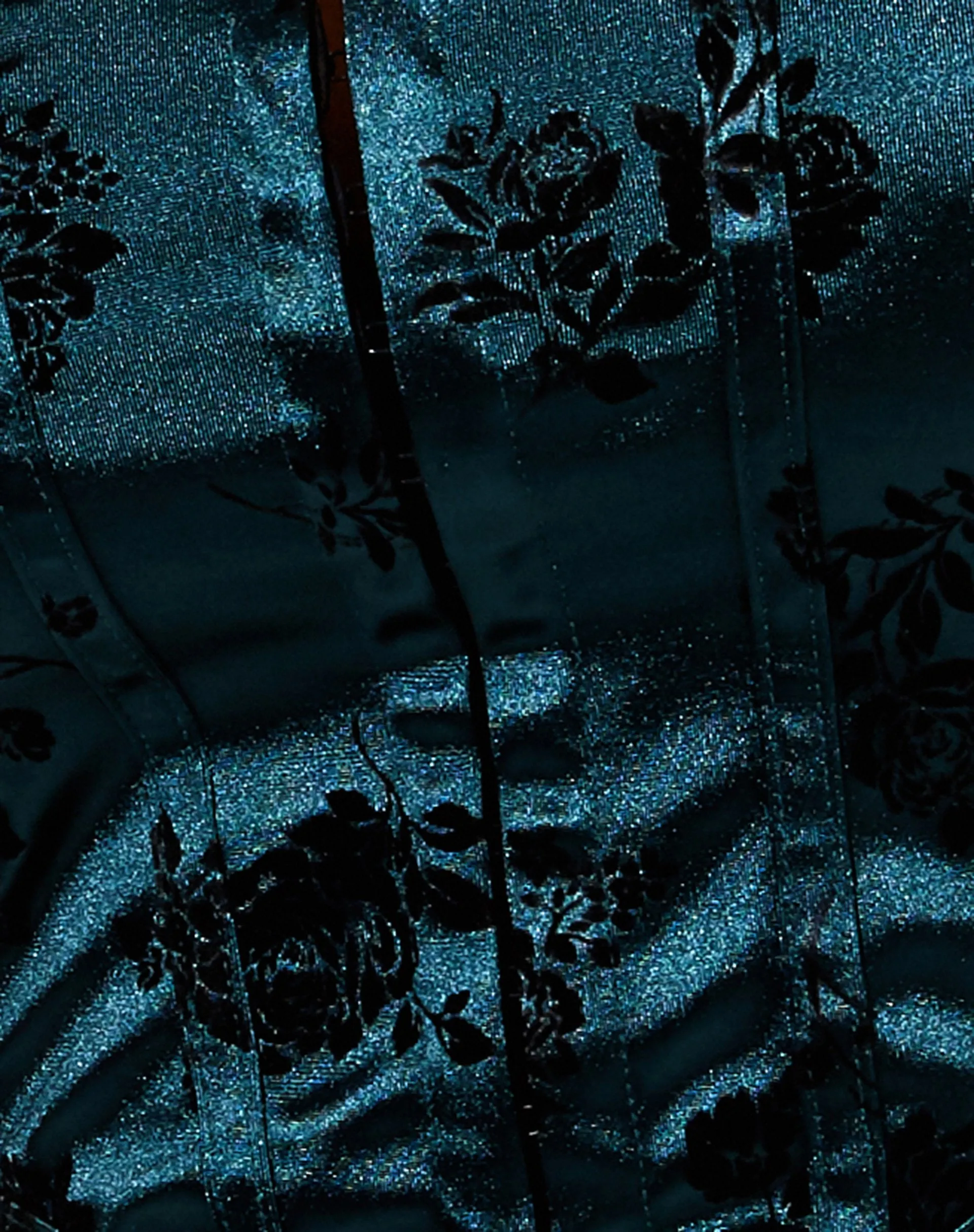 Elicia Crop Top in Rose Flock Forest Green sold by Motel Rocks product image thumbnail 5