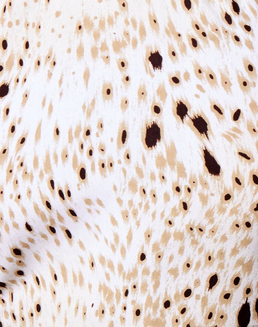 Maudy Crop Top in Sand Leopard sold by Motel Rocks product image thumbnail 5