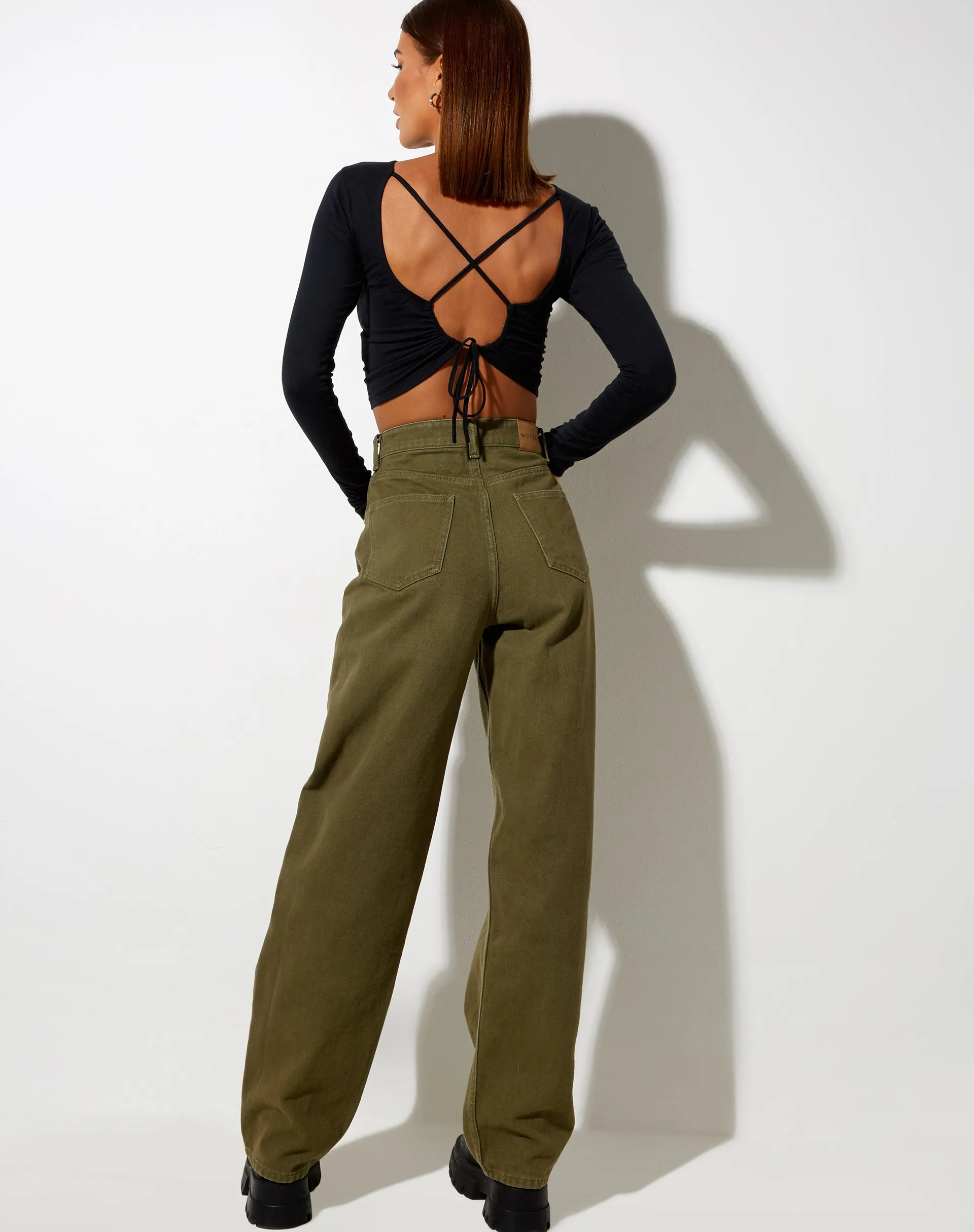 Lali Crop Top in Black sold by Motel Rocks product image thumbnail 5