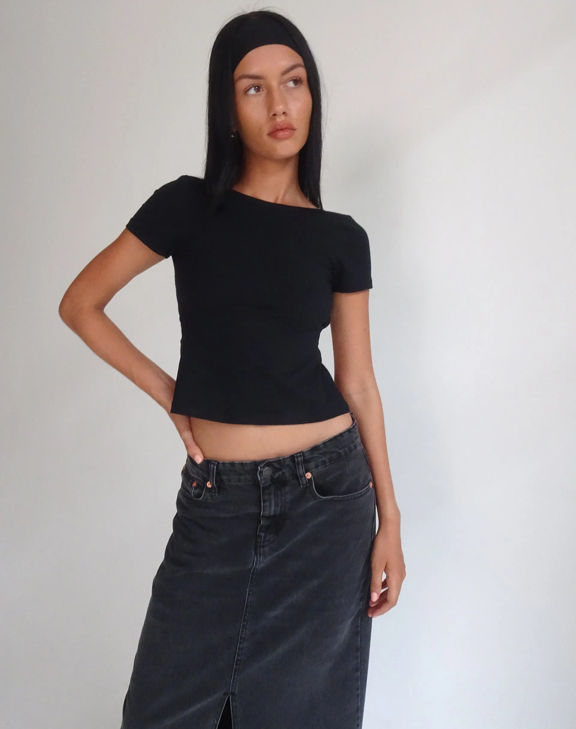 Anita Open Back Top in Black sold by Motel Rocks product image thumbnail 4