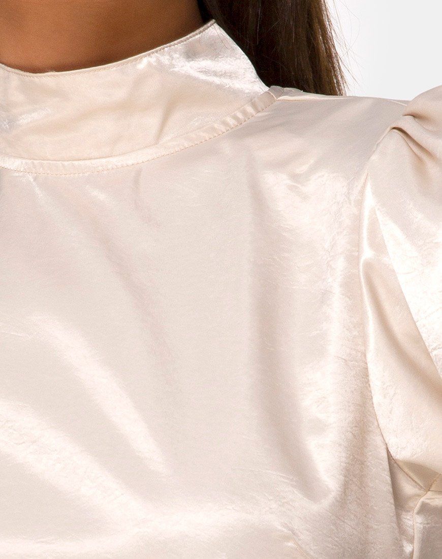 Lona Longsleeve Top in Satin Cream sold by Motel Rocks product image thumbnail 5