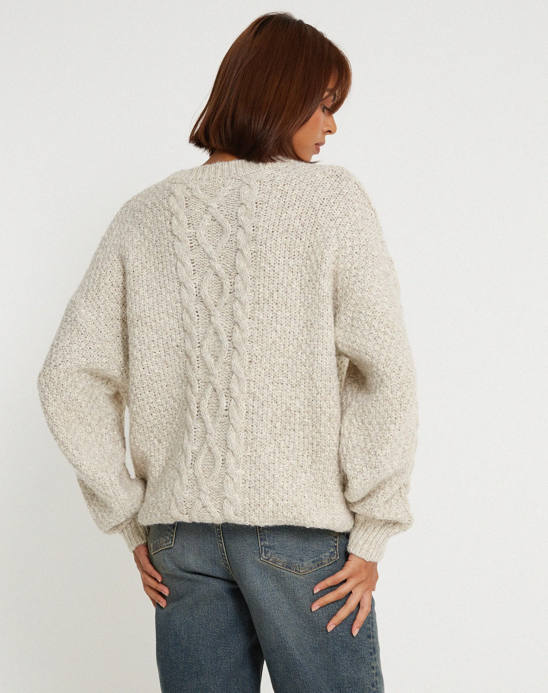 Chalih Jumper in Oatmeal sold by Motel Rocks product image thumbnail 4