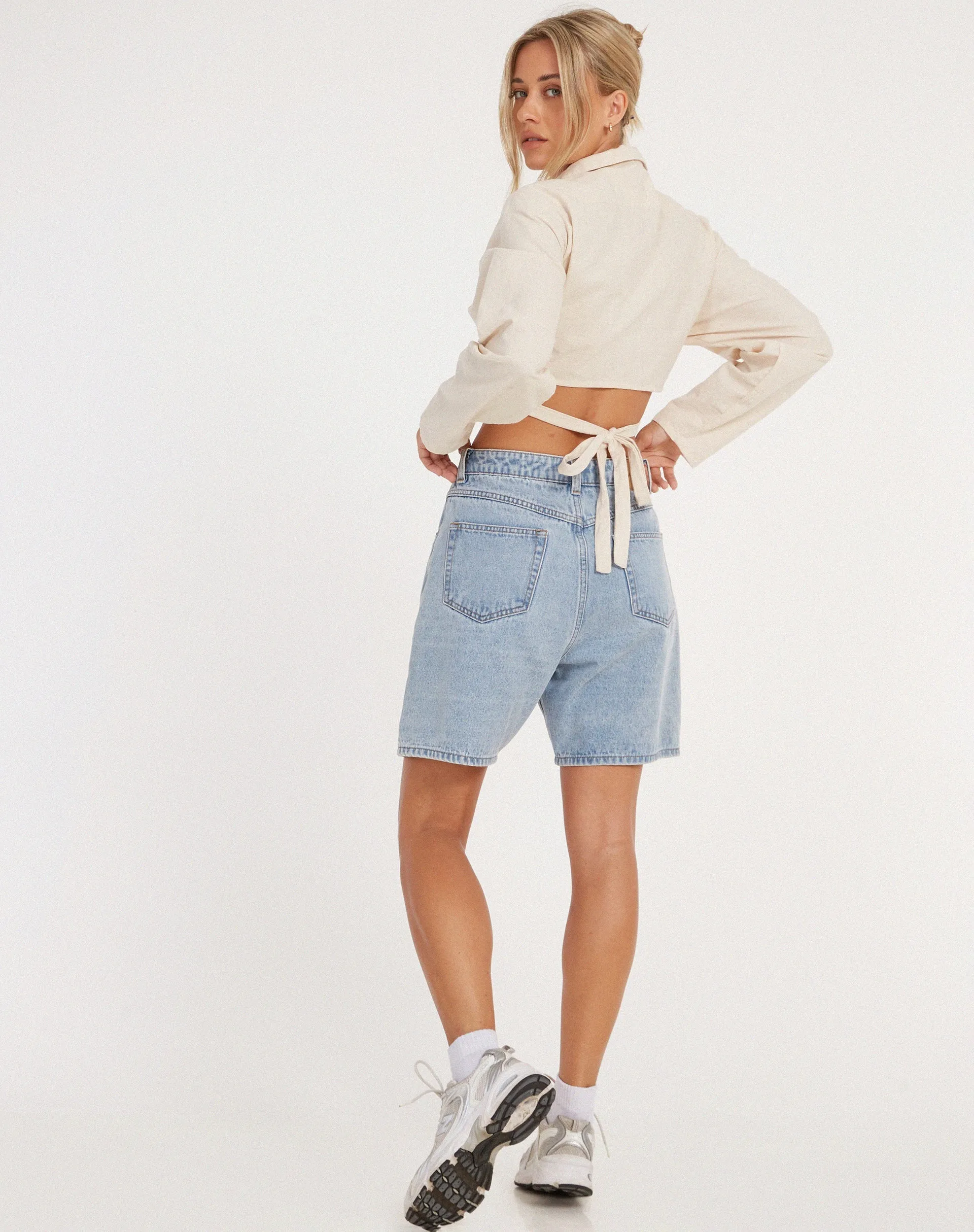 Elyse Crop Top in Ecru sold by Motel Rocks product image thumbnail 4