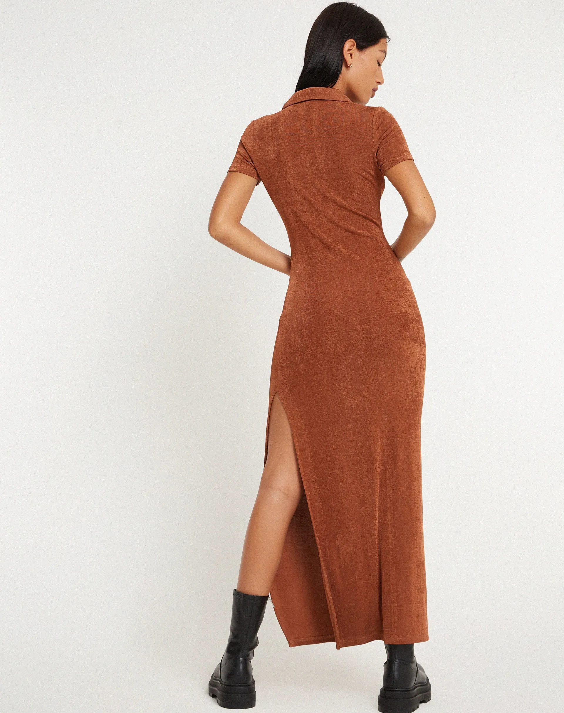 Savita Maxi Dress in Bronze sold by Motel Rocks product image thumbnail 2
