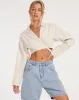 Elyse Crop Top in Ecru sold by Motel Rocks