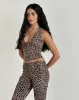 Cosimo Halterneck Top in Rar Leopard Sandstorm sold by Motel Rocks