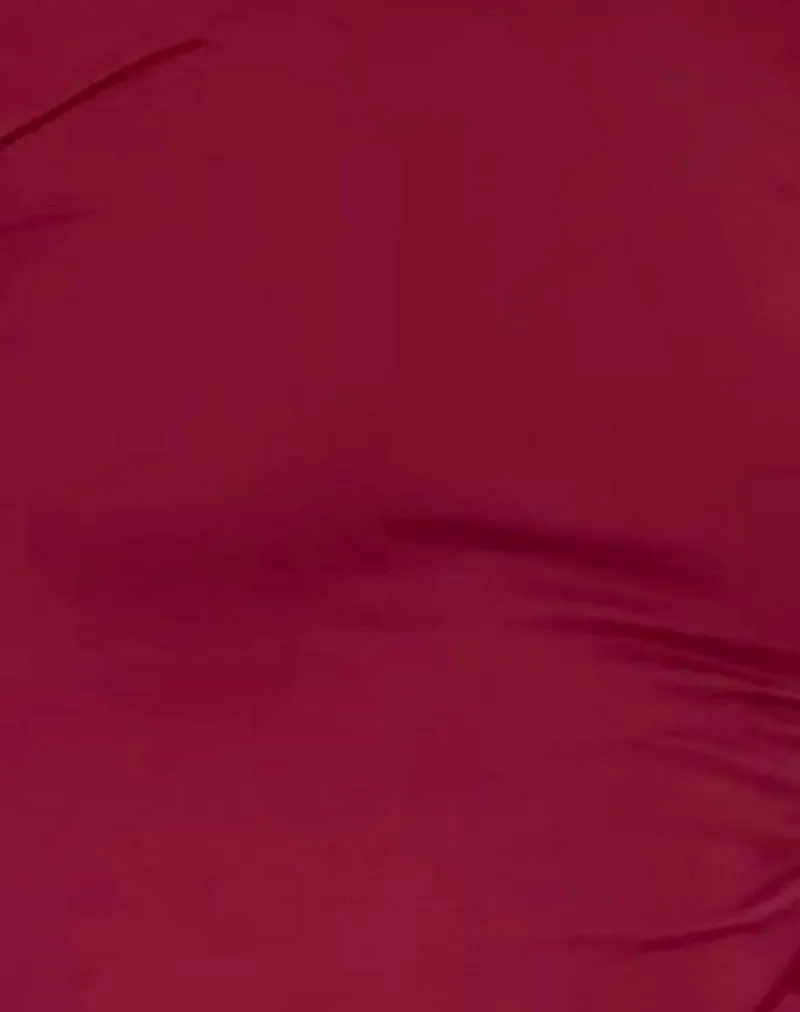 Xiabon Backless Long Sleeve Top in Burgundy sold by Motel Rocks product image thumbnail 5