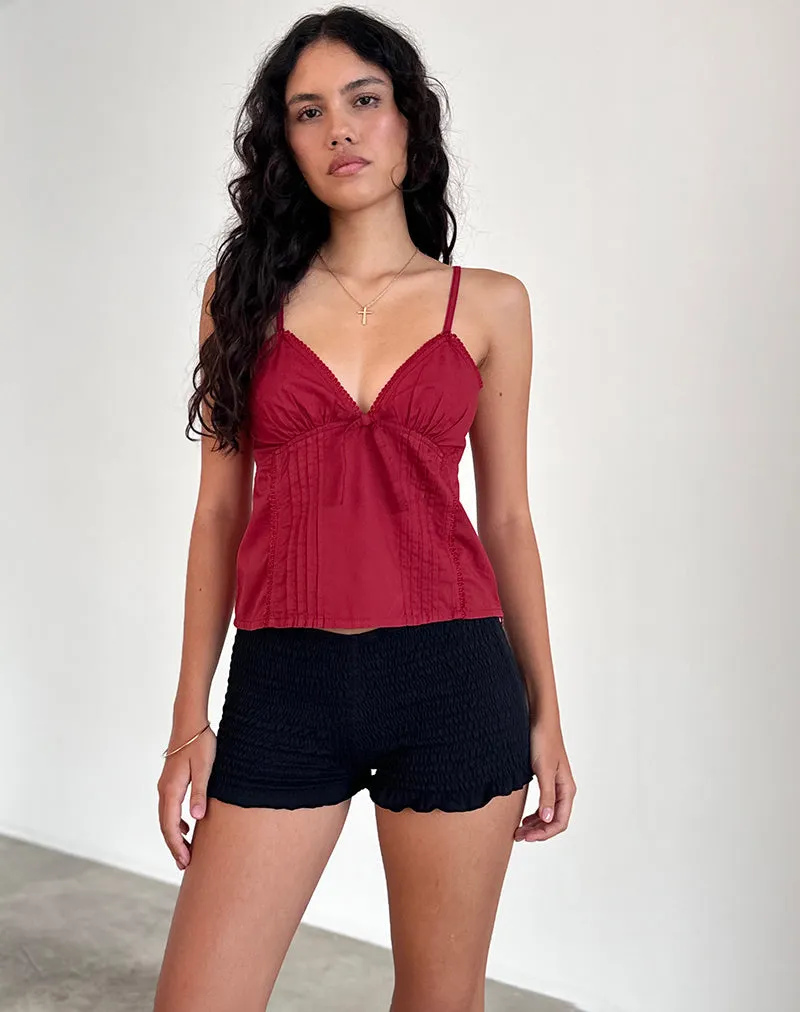 Jepuni Cami Top in Adrenaline Red sold by Motel Rocks product image thumbnail 2