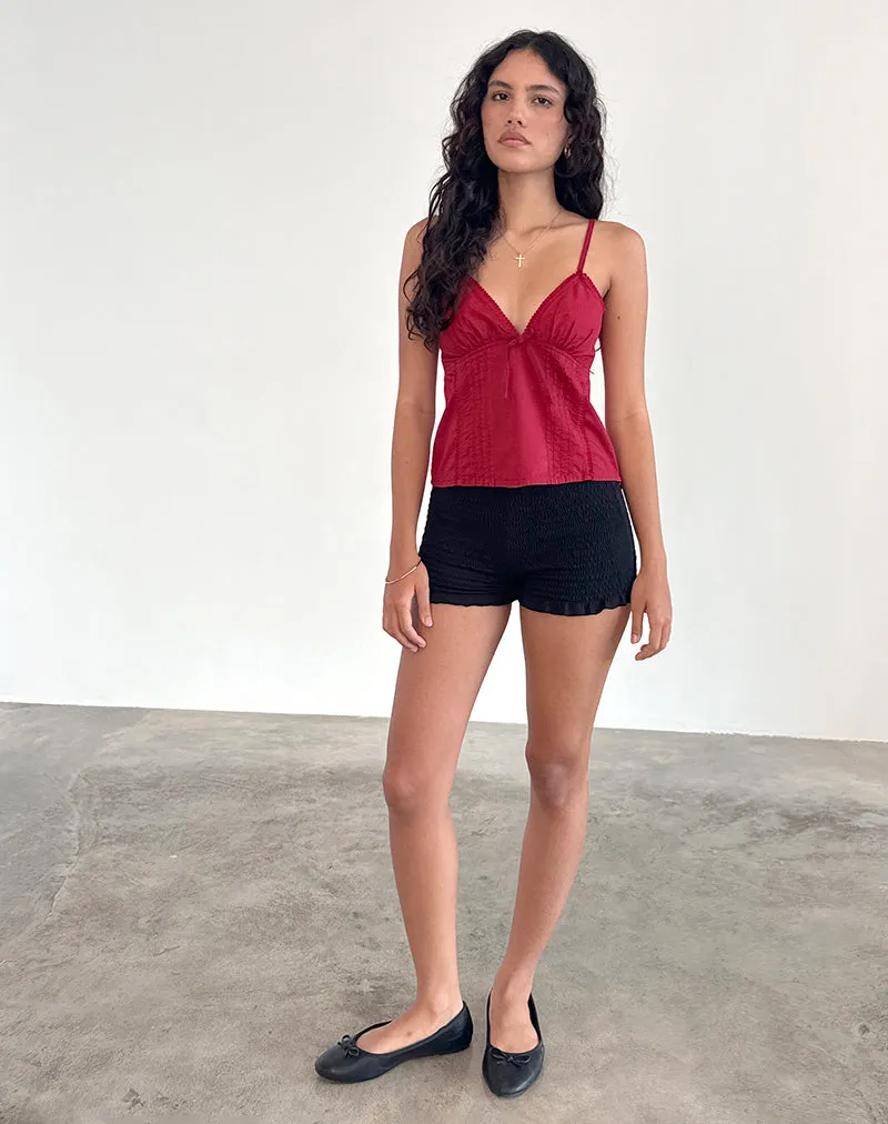 Jepuni Cami Top in Adrenaline Red sold by Motel Rocks product image thumbnail 5