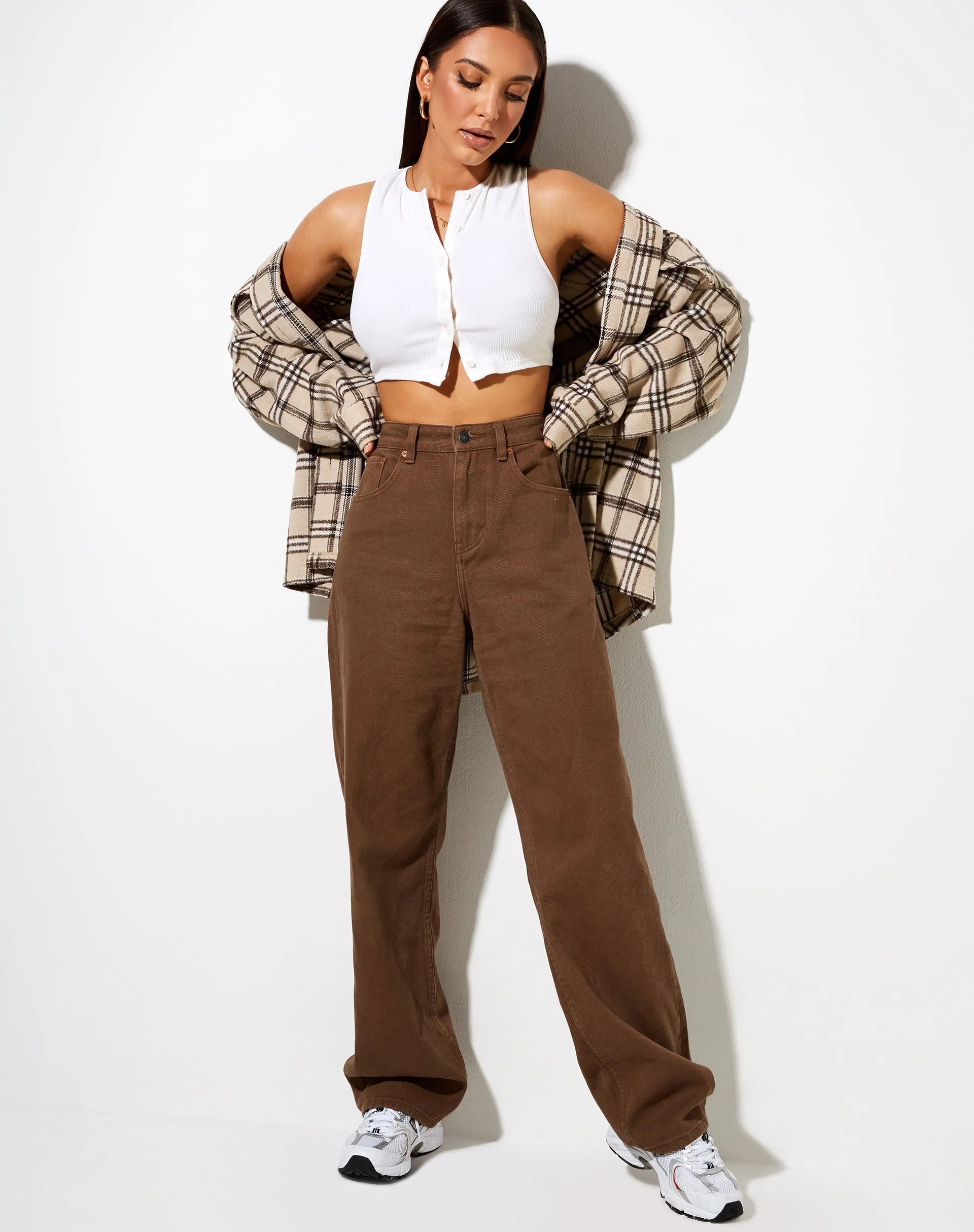 Gilly Crop Top in Rib Ivory sold by Motel Rocks product image thumbnail 5