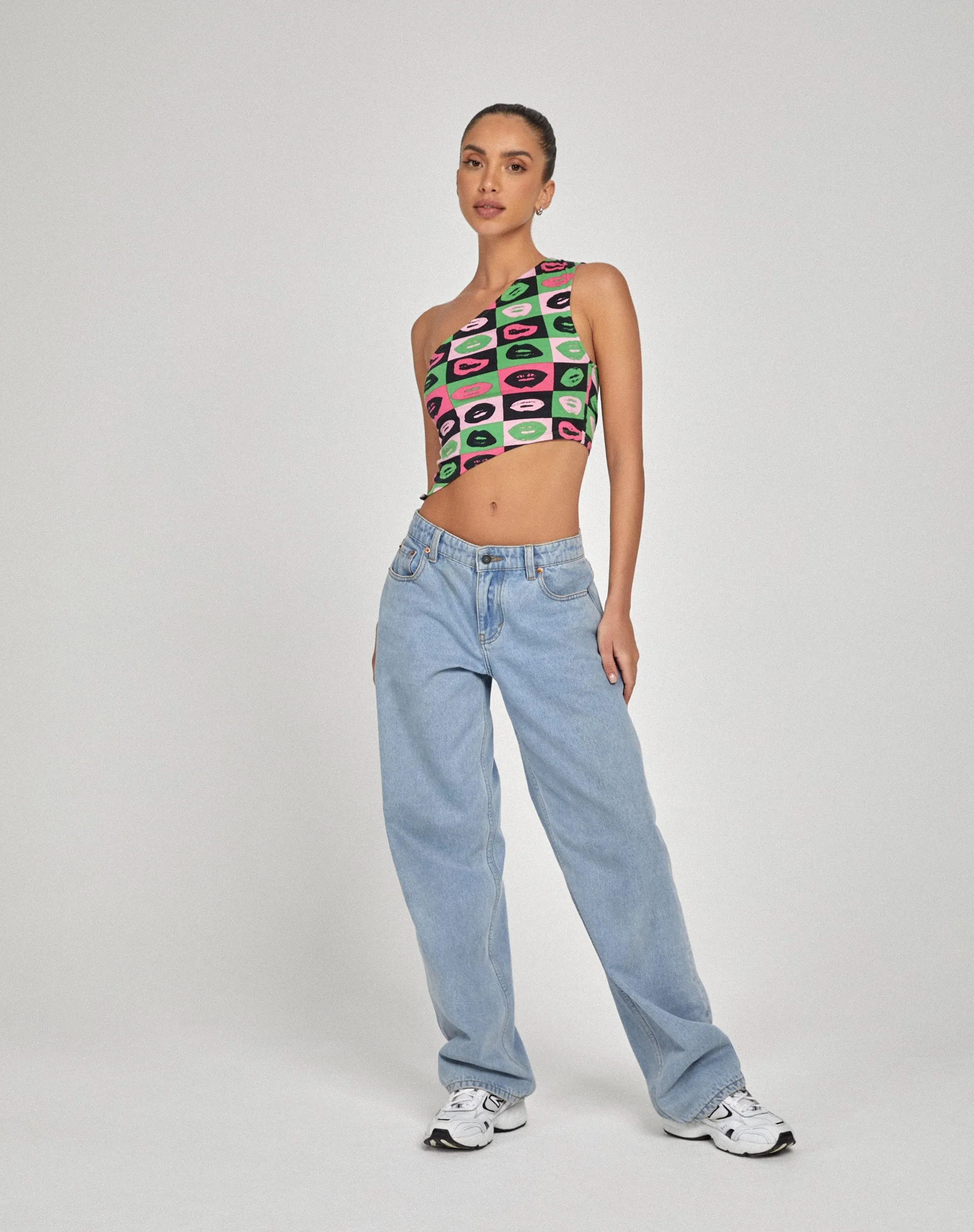 Bayva Crop Top in Lips Green sold by Motel Rocks product image thumbnail 4