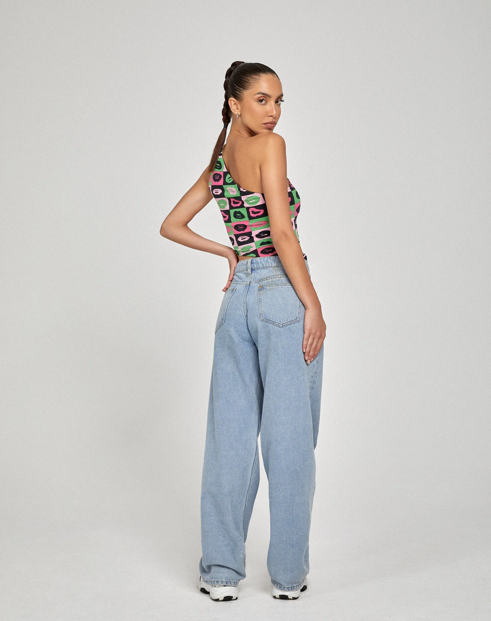 Bayva Crop Top in Lips Green sold by Motel Rocks product image thumbnail 5