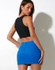 Ima Mini Skirt in Twill Aqua Blue sold by Motel Rocks
