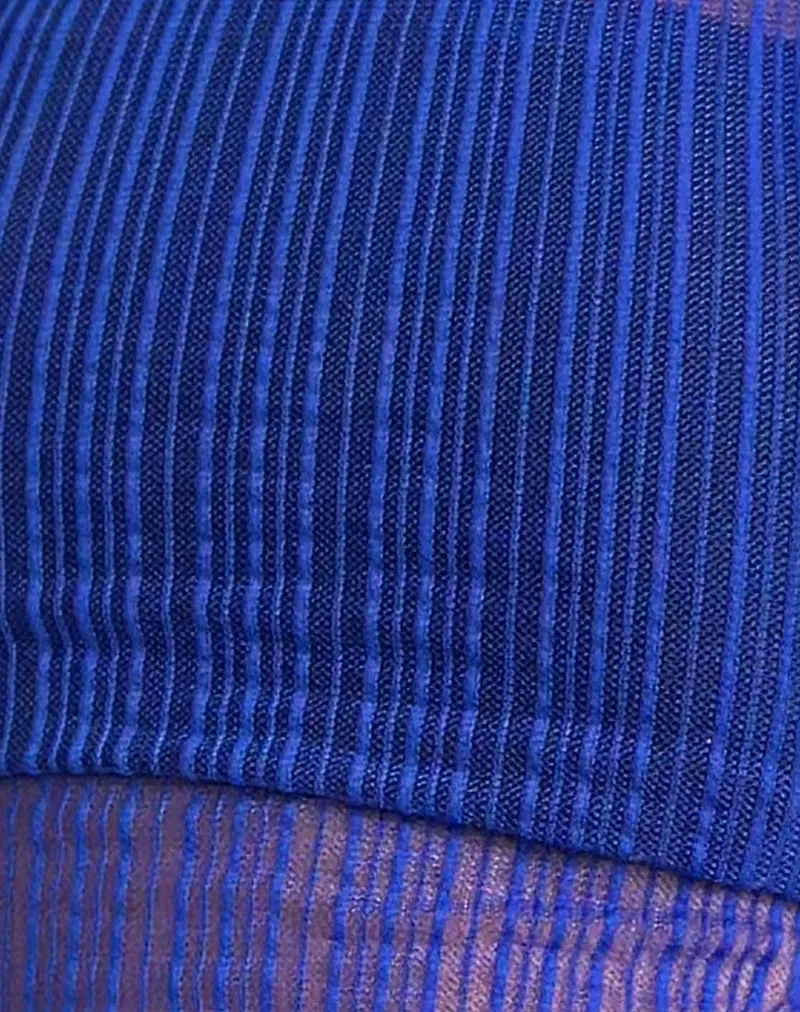 Sohan Top in Sheer Texture Blue sold by Motel Rocks product image thumbnail 4