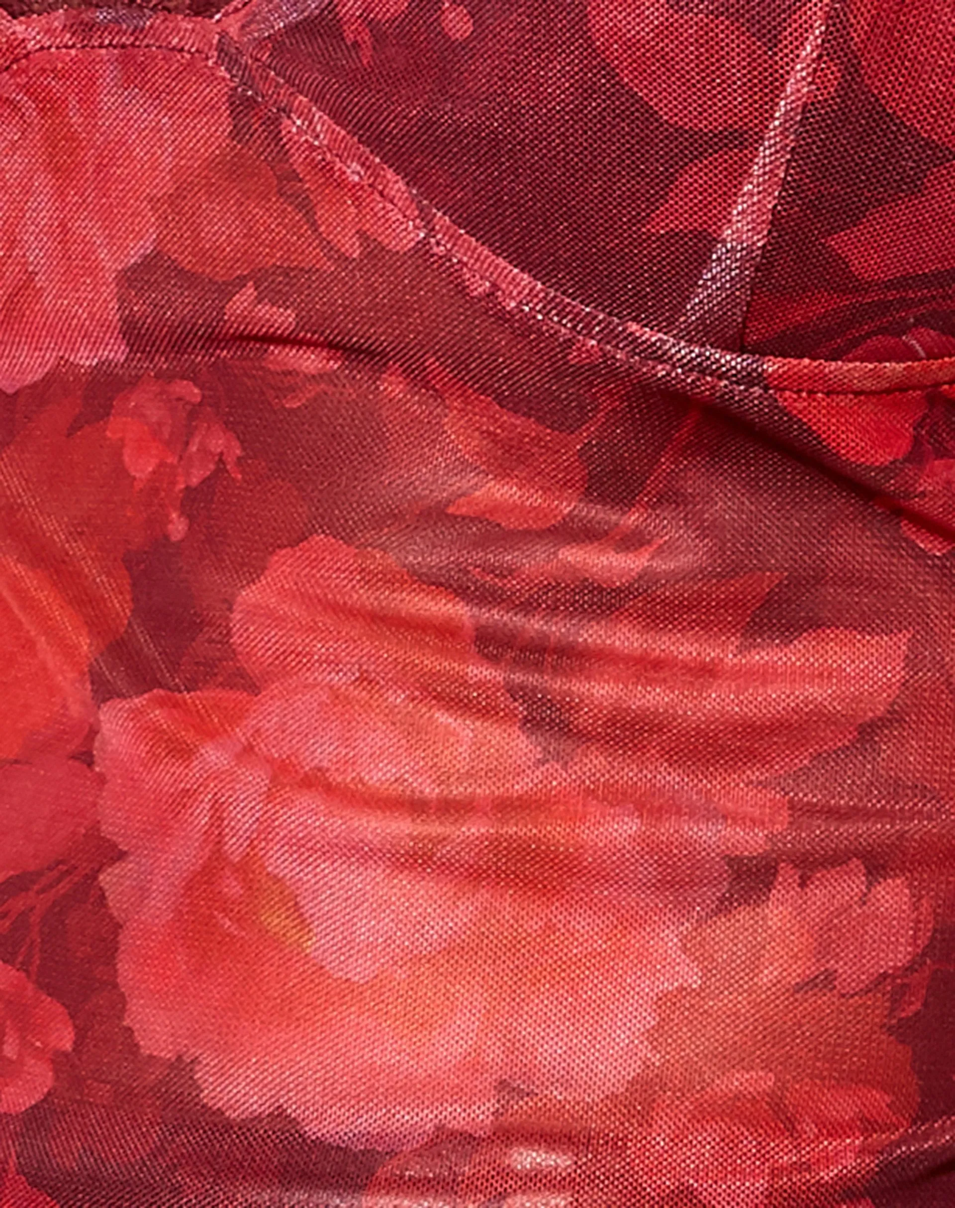 Yenika Crop Top in Rough Rose Burgundy sold by Motel Rocks product image thumbnail 5