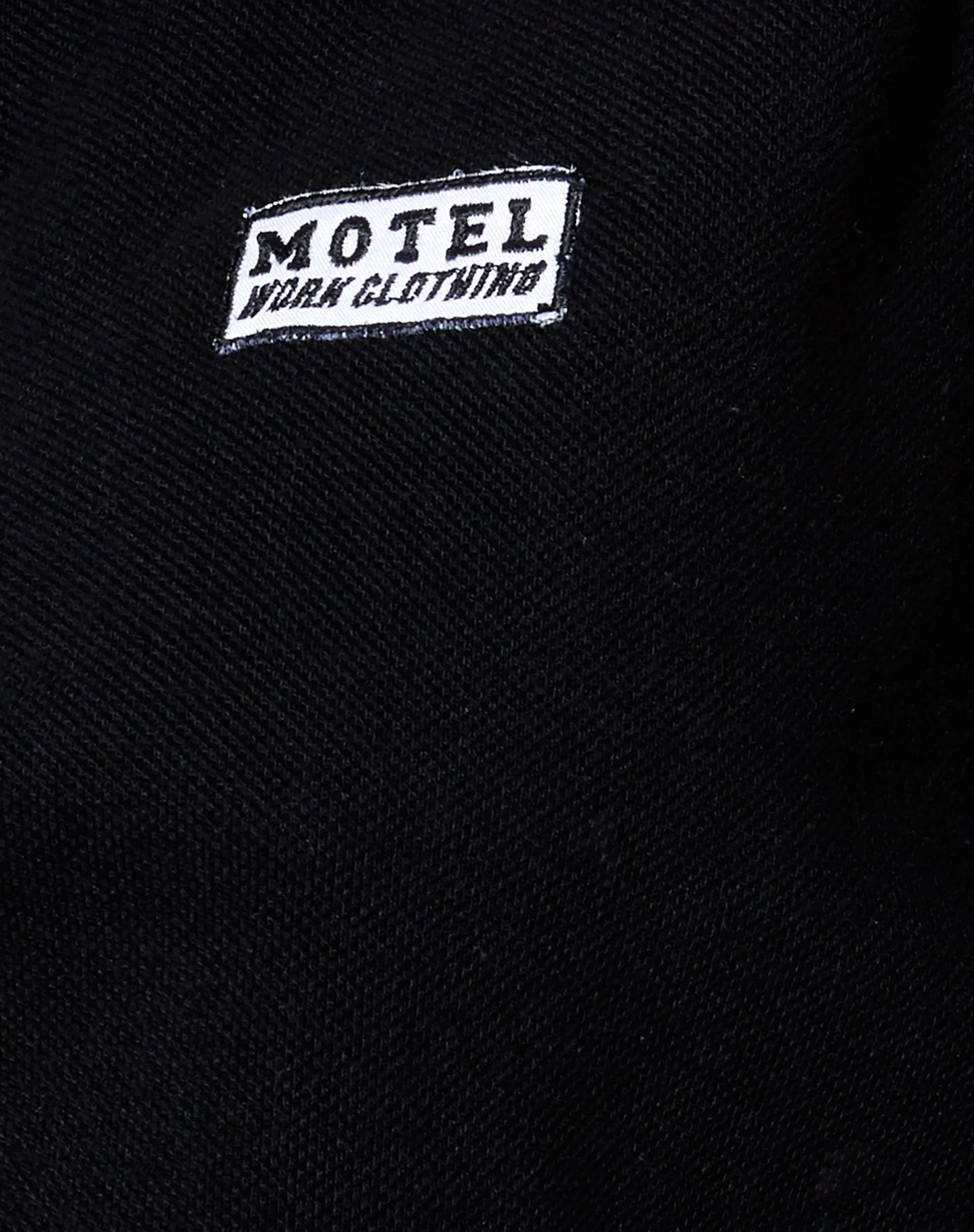 Gandi Crop Top in Black with Motel Work Clothing Label sold by Motel Rocks product image thumbnail 5