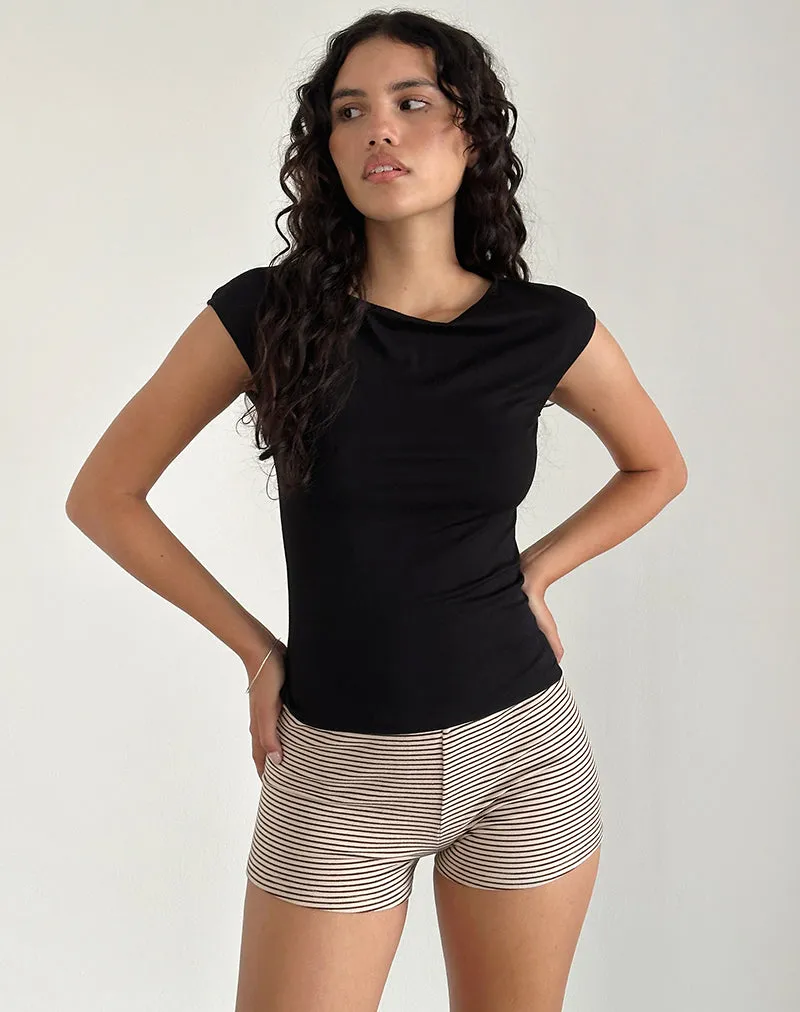 Nova Top in Jersey Black sold by Motel Rocks product image thumbnail 5