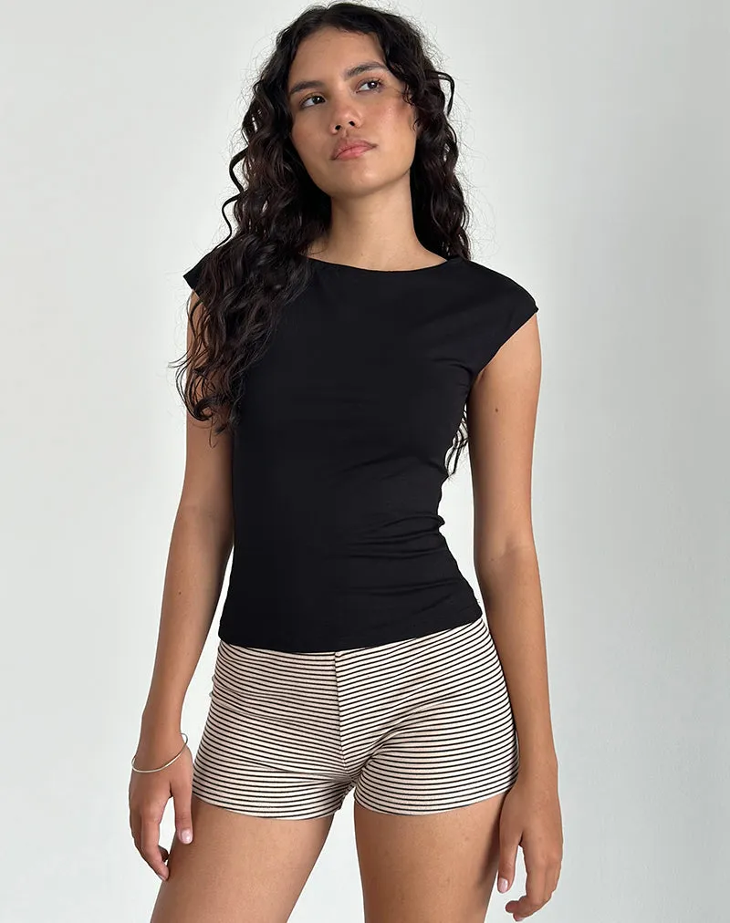 Nova Top in Jersey Black sold by Motel Rocks product image thumbnail 2