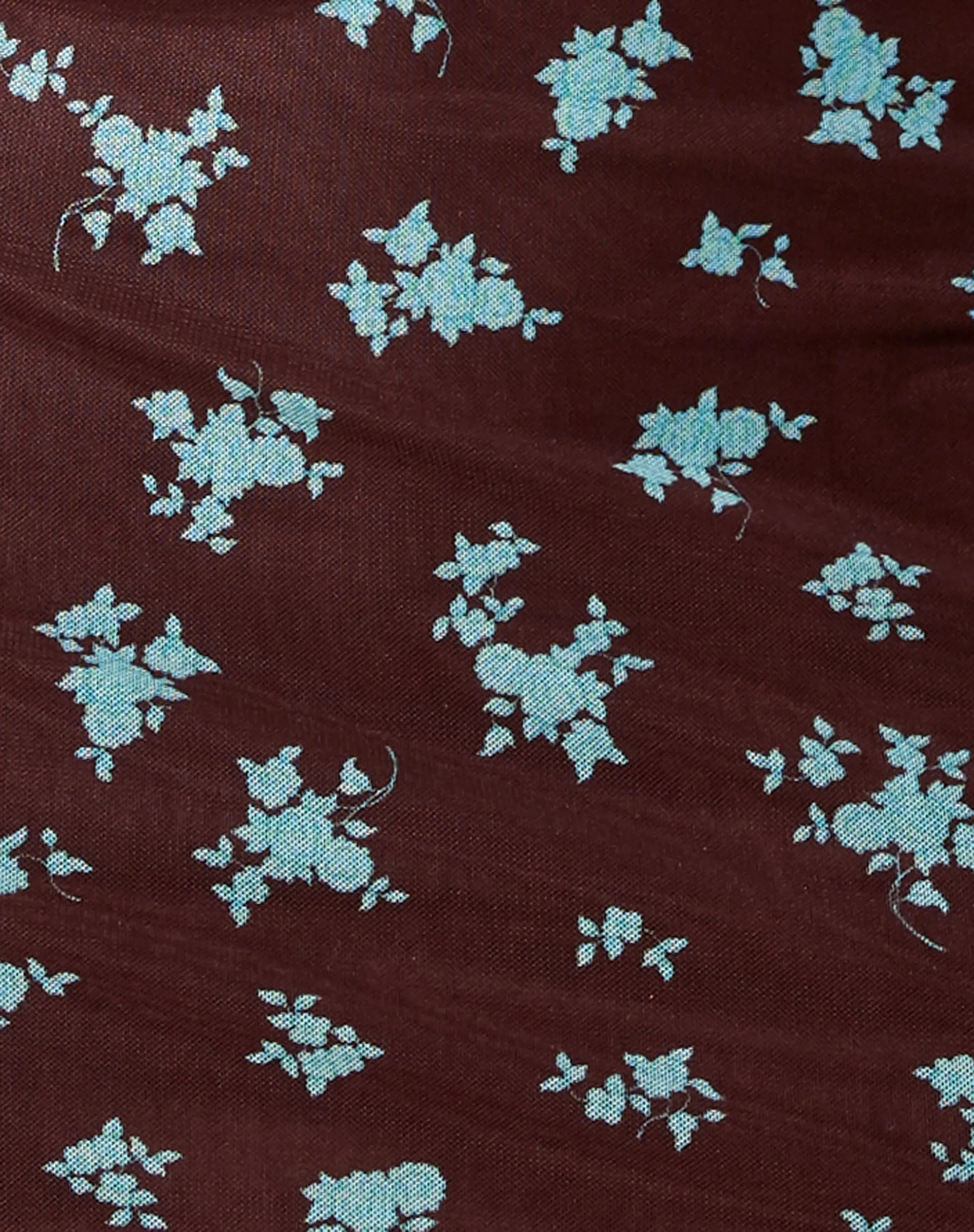 Rindai Midi Skirt in Femme Floral Blue and Brown sold by Motel Rocks product image thumbnail 5