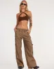 Hansa Cargo Trouser in Light Olive sold by Motel Rocks