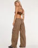 Hansa Cargo Trouser in Light Olive sold by Motel Rocks