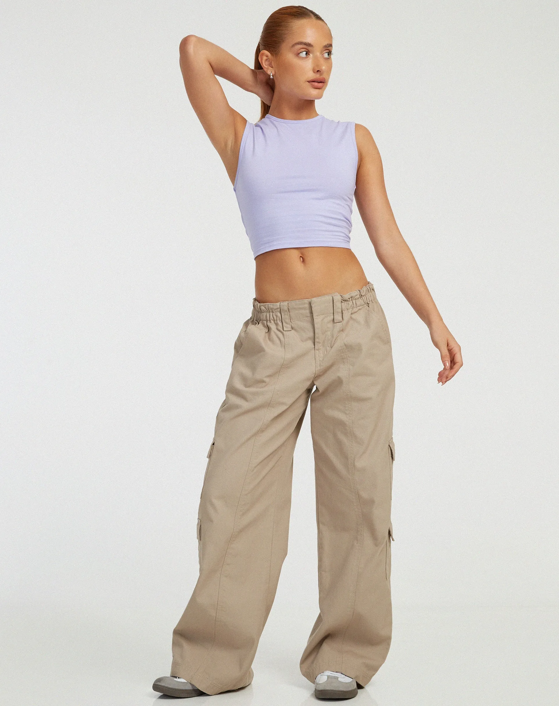 Monlo Top in Pastel Lilac sold by Motel Rocks product image thumbnail 3