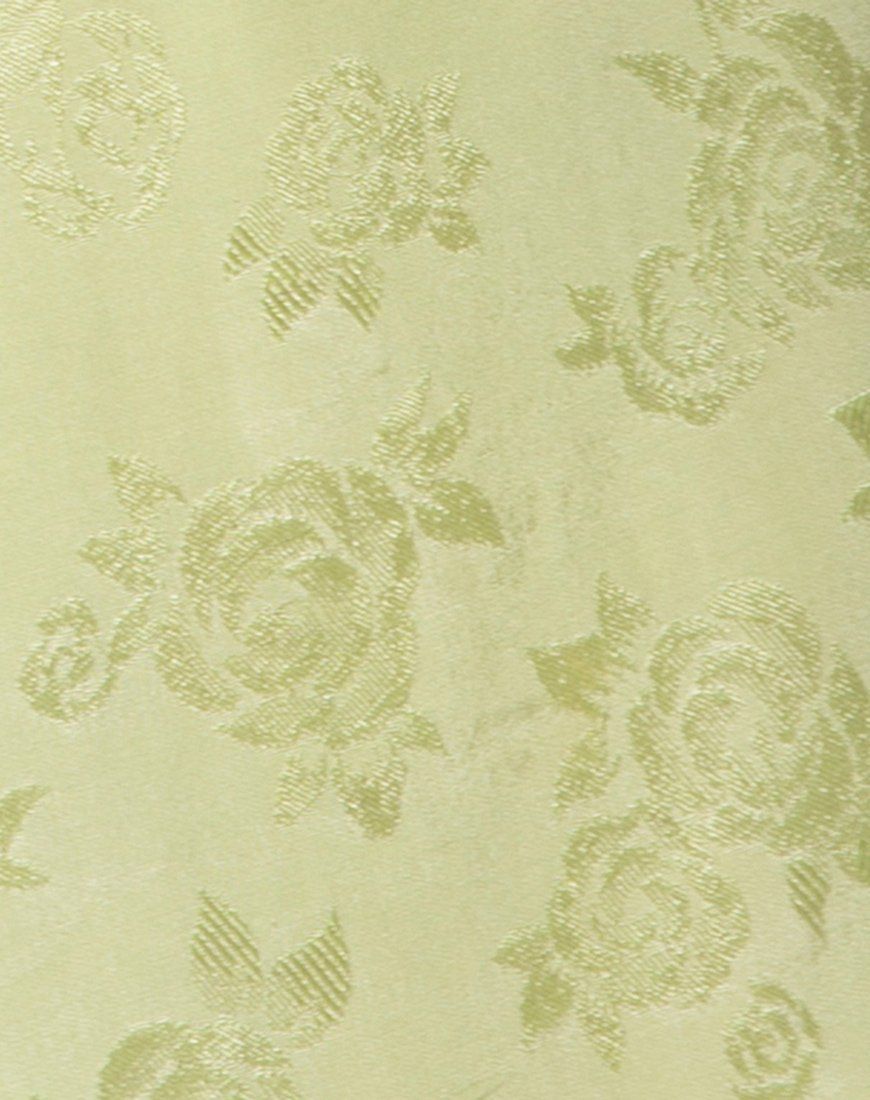 Shenka Mini Skirt in Satin Rose Lime sold by Motel Rocks product image thumbnail 5