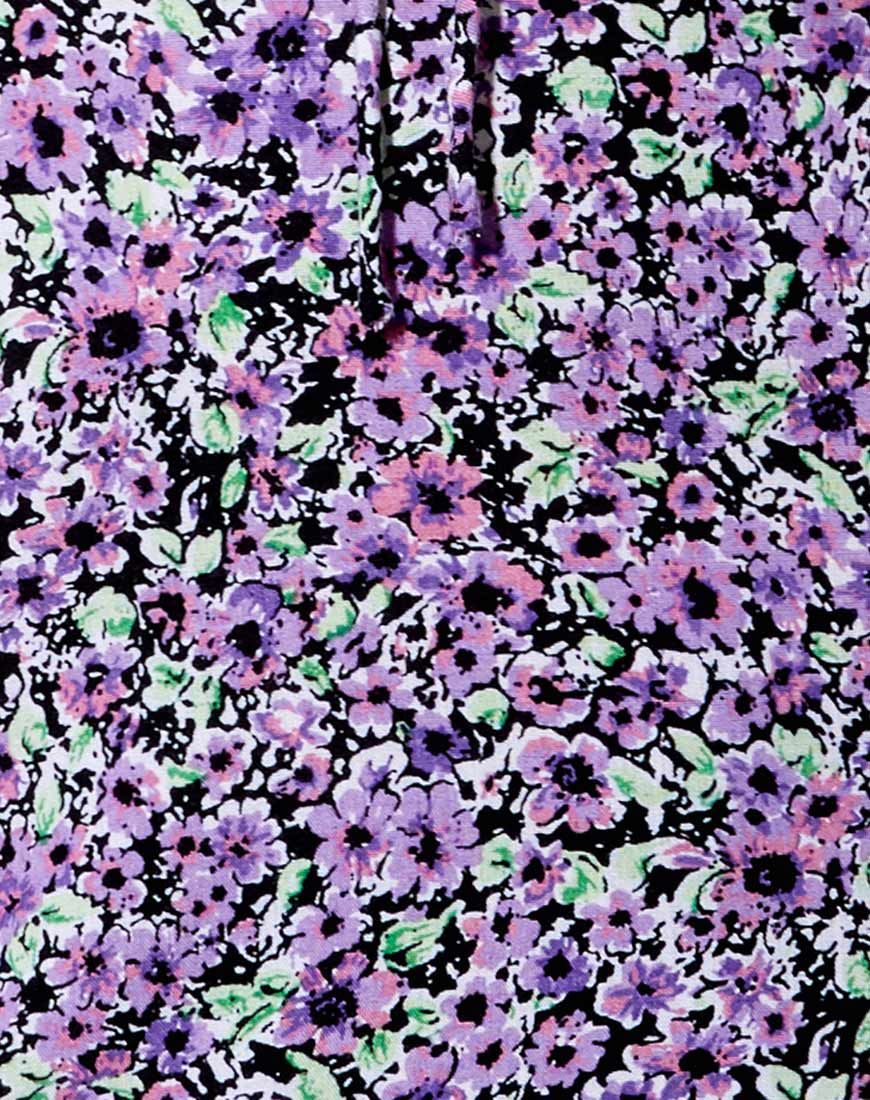 Mala Slip Dress in Lilac Blossom sold by Motel Rocks product image thumbnail 5