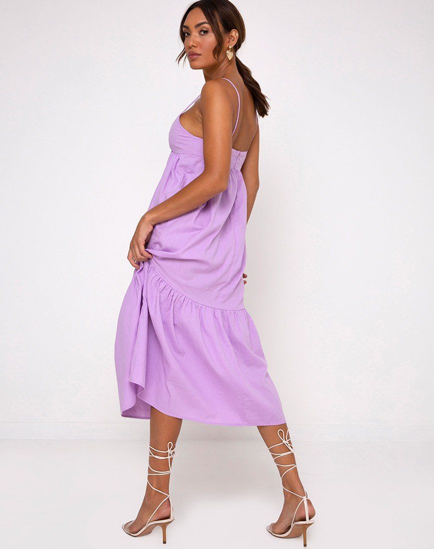 Xier Midi Dress in Lilac sold by Motel Rocks product image thumbnail 2