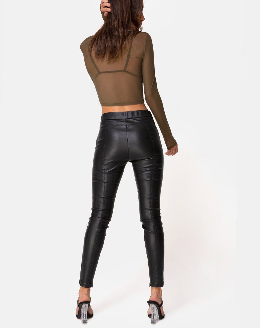 Bonnie Top in Net Khaki sold by Motel Rocks product image thumbnail 4