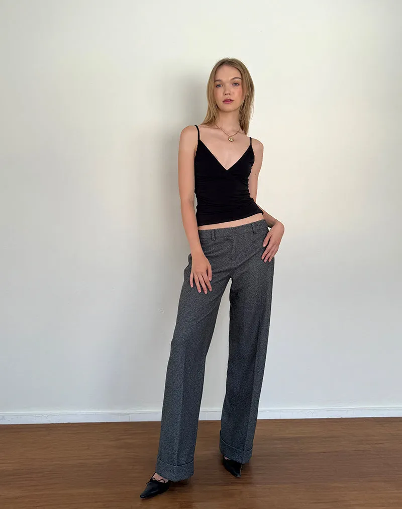 Bea Slinky Cross Front Top in Black sold by Motel Rocks product image thumbnail 4