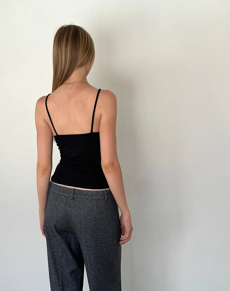 Bea Slinky Cross Front Top in Black sold by Motel Rocks product image thumbnail 3