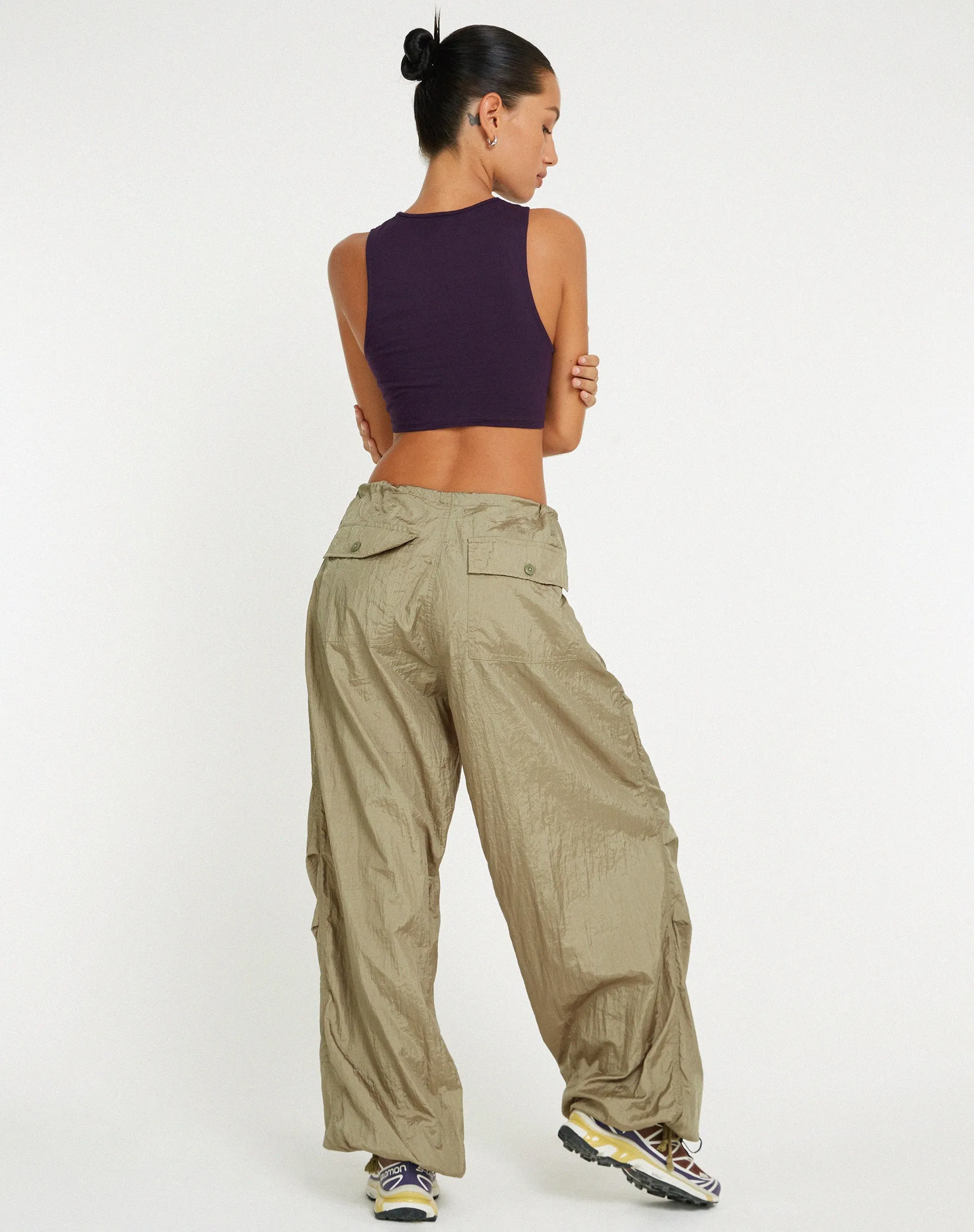 Danica Crop Top in Crown Jewel sold by Motel Rocks product image thumbnail 4