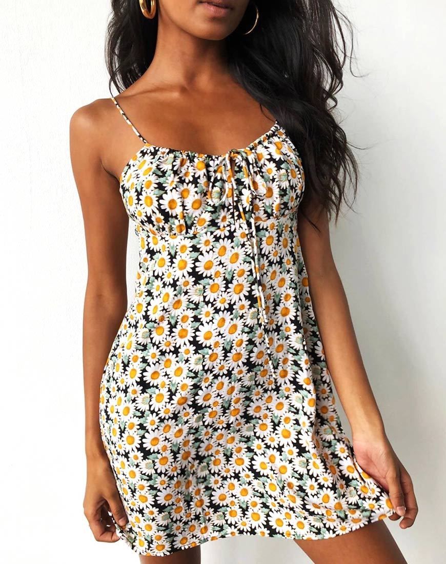 Kumala Slip Dress in Delightful Daisy sold by Motel Rocks product image thumbnail 2